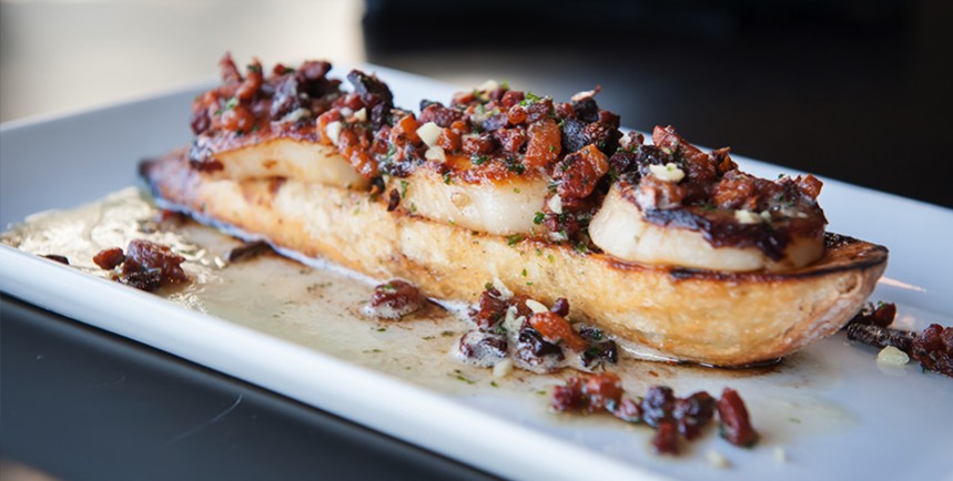 Scallop Toast